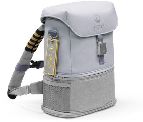 Stokke JetKids BackPack, Arctic Blue - Erweiterbares Design für Kinder von 2-7 - Pflegeleichter, wasserabweisender Stoff - Mit herausnehmbarer Sitzunterlage