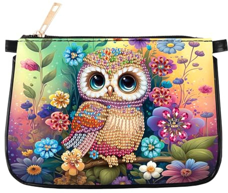 5D Diamond Painting Tasche Umhängetasche, Diamond Painting Schultertasche mit Kette, DIY Handtasche Einkaufstasche Wiederverwendbar Organizer Tasche Kosmetiktasche (J)