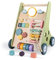 LOL-FUN Baby Lauflernwagen Holz, Multi Aktivitäten Lauflernhilfe für Baby 12 Monate, Montessori Lauflernhilfe Spielzeug für 1 Jahr Jungen Mädchen