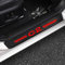 KLHYWEN 4pcs Plaques de Protection de Seuil de Porte de Voiture pour Citr-oen C2, Accessoires Décoration Autocollant Anti-Rayures de Plinthes Auto en Fibre de Carbone,Red