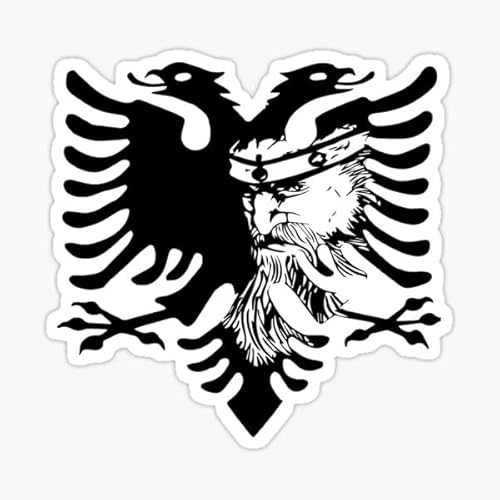 Pegatina Promotion Albanischer Adler Albania Aufkleber Sticker Autoaufkleber