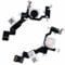 Flash Light Flex Cable Module Connector Replacement Compatible with iPhone 13 Pro Max 6.7 inch Black