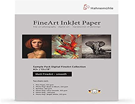 Hahnemühle 10640303 Digital FineArt Samplepack, smooth, 210 x 297 mm, matt glatt