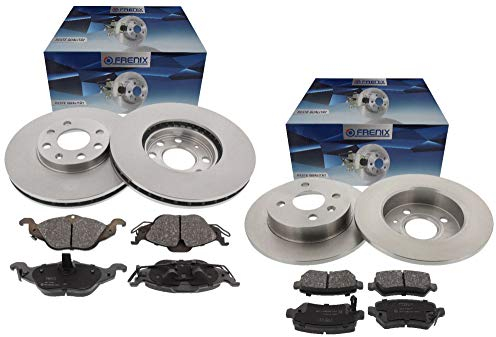 4-Loch - Bremsscheiben/Bremsen Set + Bremsbeläge vorne + hinten