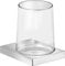 Keuco Edition 11 Porte-gobelet en Verre soufflé à la Main et &Cristal Chromé