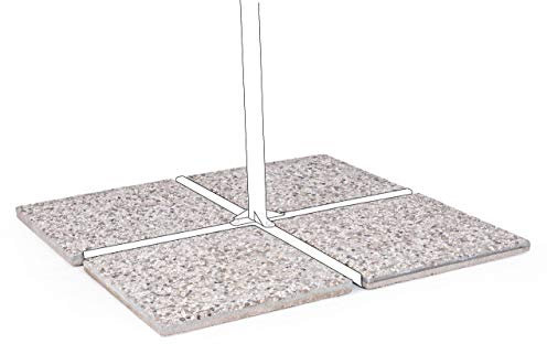 Sconosciuto Marmette in Cemento Base Ombrellone cm. 50x50 - Set 4 Pezzi