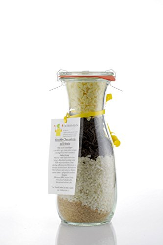 Die Hobbyküche Double-Chocolate-Milchreis im dekorativen 520 ml Glas, ideal als Geschenk