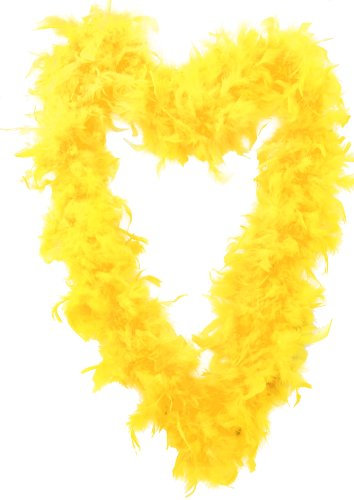 I LOVE FANCY DRESS LTD 1 X GELBE FEDERBOA