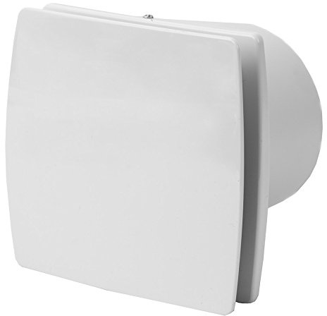 Ø 100mm Extracteur d'air de salle - Blanc - Ventilateur d'extraction Mural ou au Plafond