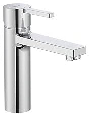 Roca,Naia,Grifería monomando para lavabo con caño mezzo, cuerpo liso y desagüe click-clack, Cold Start,A5A3996C00
