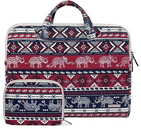 ZiXing 15.6 Zoll Laptophülle Bohemian nationalen Stil Laptop Schutztasche Ultrabook Sleeve für Apple MacBook/Acer/Asus/Dell/Fujitsu/Lenovo/HP/Samsung/Sony/Toshiba Rot