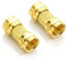deleyCON 2x Adattatore SAT Connettore Cavo SAT Connettore F - Connettore F Placcato oro