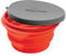 Collapsible Silicone Bowl with Lid for Camping and Backpacking - Camping Dishware Gear Essentials in Small/Red (Made by Caddis Sports, Inc.)
