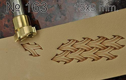 Leder-Arbeitswerkzeuge, Schnitzstanzer, Stempel, Handwerk, Sattel, Messing, #163