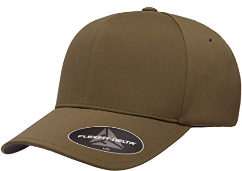FlexFit Herren Delta Seamless Cap Baseballkappe, Oliv/Blatt für Mich (Leaf It to Me), S/M