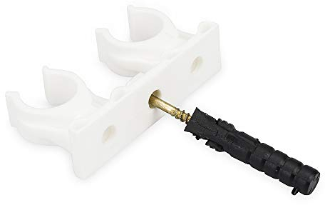 Doppel Rohrclip Clipser Rohrhalter 14-15/16-18/20-22/25-28 50 stück (14-15 mm)