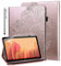 GLANDOTU Hülle für iPad 9.7 Zoll 2018/2017 (6./5. Generation)/Air 2/Air 1 Mit Schutzfolie und Stylus - Auto Schlaf/Wach Ultra Dünn Flip Cover PU Leder (Rose Gold)
