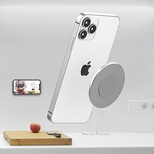 Klebrige magnetische Wandhalterung für iPhone Magsafe, Wandhalterung, Cradle für iPhone 16/15/14/13/12, Pro, Mini, Pro Max, 2er Pack, mit Kontrollstreifenklebern