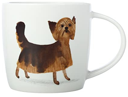 Maxwell & Williams DX1065 Tazza da caffè 400 ml - Serie Best Furry Friends - Porcellana con motivo cane colorato - Confezione regalo