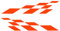 Autocollants Pour Voiture,iSpchen 2pcs Autocollants De Voiture Auto-AdhéSifs-120 * 30cm-Bandes LatéRales Autocollant-Stickers Vinyle-Autocollants à Rayures Drapeau Damier Bande Autocollant