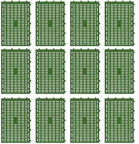 Sanmum 12 Stück Baumschutzhülle Stammschutz mit 50 Kabelbindern für Obstbäume, Parkbäume, Alleebäume gegen Mähschäden (Grün)