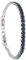 Bracciale tennis bianco/nero/blu spessore 3 MM cristalli in acciaio inox Lavorato a mano Made in Italy/astuccio regalo incluso/spedizione gratis (blu)