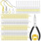 XIANNVXI 602 Pcs Earring Making Kit Hooks for Jewellery Making,Hypoallergenic 925 Silver and Gold Plated,Jewellery Findings,Jump Rings,Rubber Earring Backs,DIY Tool
