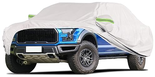 Blueshyhall Autoabdeckung Pickup, Autoabdeckung Stoff für Ranger Hilux Tacoma und mehr, 5,4 x 2 m Pickup Cover 210T Autoabdeckung Vollgarage Wasserdicht Autoabdeckung Plane Indoor Outdoor