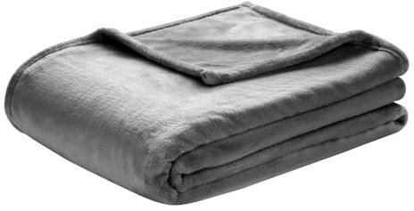 HomeRelax&Style Decke Cashmere Touch | Wohndecke 150 x 200 cm | Flauschige Kuscheldecke (Anthrazit)
