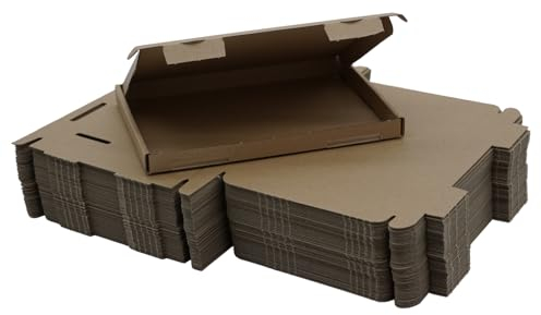 200 Stück Großbriefkartons 230 x 160 x 20 mm (außen) - GB 1 - FEFCO 0427 - braun für Warenpost Warensendung Büchersendung Briefversand - elb-verpackungen