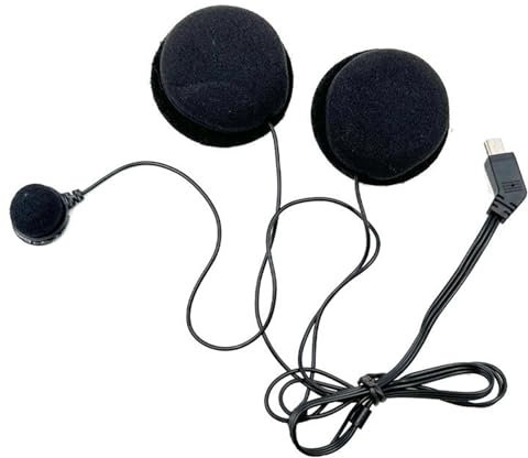 Zeizafa Altavoz de micrófono para BT-S2 BT-S3, intercomunicador de motocicleta, interfono para casco abierto, casco de cara completa, auriculares de casco de 10 pines