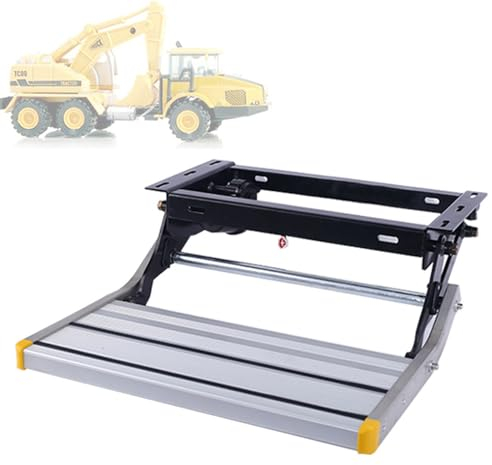Wohnwagen Tritt Elektrische Automatische Wohnwagen Trittstufe, rutschfeste Trittstufe Wohnwagen aus Aluminium, 180 kg Tragkraft, Robuste Sicherheitsplattform (Color : 50cm-12v)