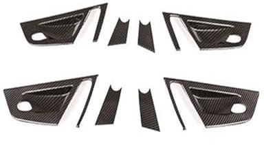 Innenleisten Auto Tür Taste Panel Abdeckung Rahmen Für X3 E83 Armlehne Fenster Glas Heben Styling Innen Zubehör(Kohlefaser,B)
