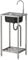Extérieur Évier De Jardin,Évier de Cuisine en Inox avec Robinet Évier Autoportant Plonge Inox avec étagère de rangement Evier utilitaire en pour Cuisine Restaurant Garage Jardin Buanderie 38cm