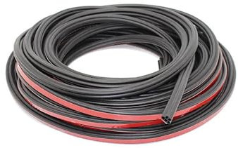 XJJJWL Auto Fensterdichtung Autotür-Dichtungsstreifen Gummidichtungsstreifen 2-lagig wasserdicht Geräuschdämmung Schutzstreifen Abdichtung für Tür Motorhaube Kofferraum Autotürdichtung(5 Meters)