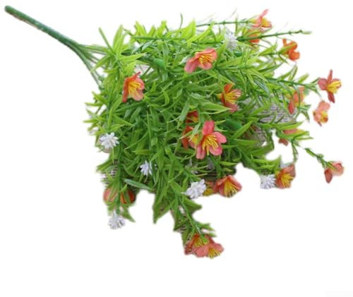Künstliche Blume für Büro, simulierter Jasmin und kleine wilde Chrysanthemen, blau, lila, weiß und mehr (orange)