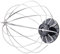 Anmber Silver Stainless Steel Accessory Egg Beater Mixer Head Suitable for EPRO and Noodle and Chef Machines