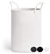Laundry Basket, Washing Basket, Large Hamper, Tall Woven Rope Storage Baskets for Towels Toys Dirty Clothes, Blanket Baskets in Living Room, Bathroom, Laundry Room, White, 58L