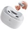 Elektrischer Nagelknipser für Fingernägel Nageltrimmer: 3 in 1 Automatischer Elektrischer Nagelknipser mit LED-Licht, Wiederaufladbar Automatischer Nagelknipser für Erwachsene Senioren Kinder, Weiß