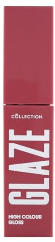 Collection Cosmetics High Glaze Lip Gloss, High Pigment, Plumping Effect, Strawberry Shortcake