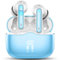 Bluetooth Kopfhörer, Kopfhörer Kabellos Bluetooth 5.3 In Ear Kopfhörer mit 4 ENC Noise Cancelling Mic, Kabellose Kopfhörer Tiefer Bass Wireless Earbuds 40Std, IP7 Wasserdicht Ohrhörer, Hellblau