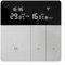 Termostato inteligente para calefacción del hogar, funciona con Alexa y HomeKit, para control remoto de aplicación Tuya, ABS + PC, diseño gris plateado, compatible con 3A/16A/25A (agua/caldera