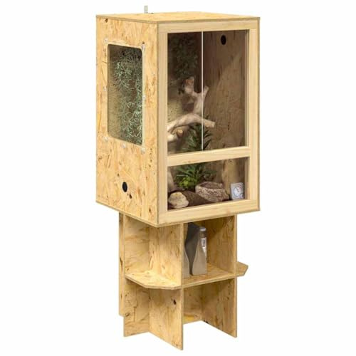 vidaXL Terrarium Braun 50 x 50 x 130 cm OSB