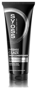 Syoss Intense Glaze Conditioner 250 ml – Professional Deep-Nourishing Hair Conditioner with 9% Silicium Complex for Shine, Smoothness & Easy Detangling, Ideal for Dull and Lifeless Hair