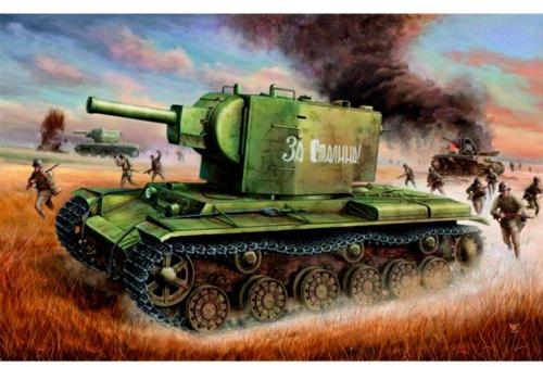 Trumpeter 00312 Modellbausatz Russischer Panzer KV-2