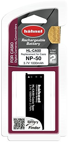 hähnel HL-CA50 Replacement Li-Ion Battery for Casio NP-50 - Black