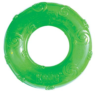 KONG Squeezz Hundespielzeug mit Ring, Größe M