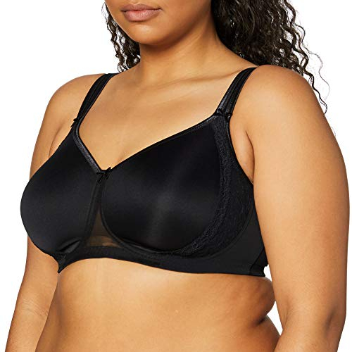 Rosa Faia Damen BH (Ohne Bügel) 5618 Soft-BH Mit Schale Lace Rose, Gr. 80A, Schwarz (Schwarz 001)
