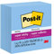 Post-it Super Haftnotizen, 7,6 x 7,6 cm, 5 Blöcke, 2 x die Haftkraft, blauer Saphir, recycelbar (654-5SSBW)