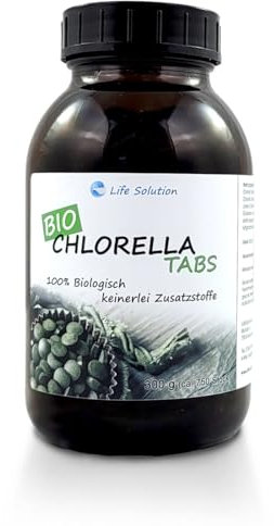 Bio Chlorella Tabs (Tabletten) - ca. 750 Presslinge a 400mg - Hoher Chlorohyll Gehalt - Superfood